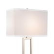 CWI Lighting Torren 1 Light Contemporary Metal Table Lamp in Satin Nickel