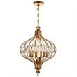 CWI Lighting Altair 6 Light Traditional Metal Chandelier in Antique Bronze