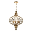 CWI Lighting Altair 6 Light Traditional Metal Chandelier in Antique Bronze