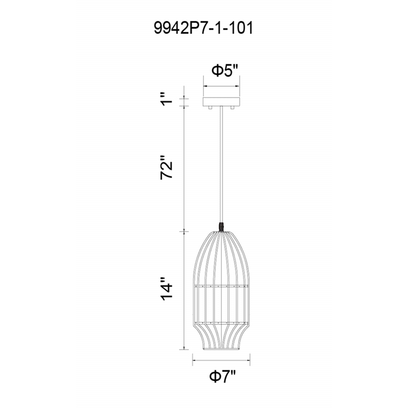 CWI Lighting Alethia 1 Light Down Contemporary Metal Mini Pendant in Black