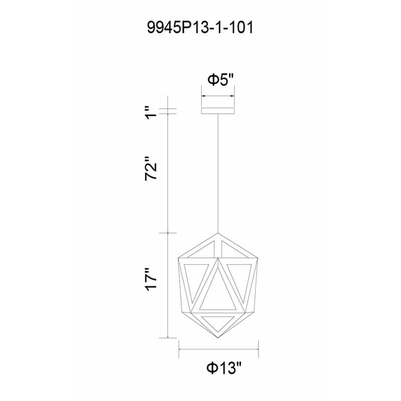 CWI Lighting Lante 1 Light Farmhouse Metal Pendant in Black/Wood