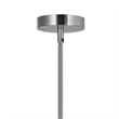 CWI Lighting Elton 1 Light Transitional Metal Pendant in Satin Nickel