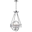 CWI Lighting Arkansas 3 Light Traditional Metal Mini Chandelier in Chrome