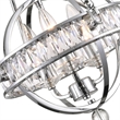 CWI Lighting Arkansas 3 Light Traditional Metal Mini Chandelier in Chrome