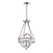 CWI Lighting Arkansas 3 Light Traditional Metal Mini Chandelier in Chrome