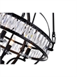 CWI Lighting Arkansas 4 Light Traditional Metal Chandelier in Black