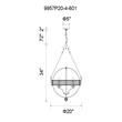 CWI Lighting Arkansas 4 Light Traditional Metal Chandelier in Chrome