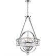 CWI Lighting Arkansas 4 Light Traditional Metal Chandelier in Chrome