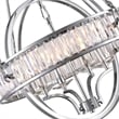 CWI Lighting Arkansas 4 Light Traditional Metal Chandelier in Chrome