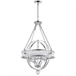 CWI Lighting Arkansas 4 Light Traditional Metal Chandelier in Chrome