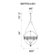 CWI Lighting Arkansas 4 Light Traditional Metal Chandelier in Chrome