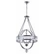 CWI Lighting Arkansas 4 Light Traditional Metal Chandelier in Chrome