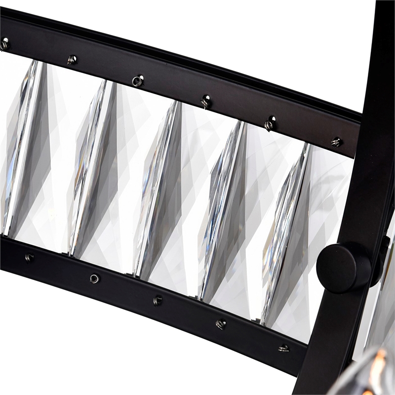 CWI Lighting Arkansas 6 Light Traditional Metal Chandelier in Black