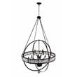 CWI Lighting Arkansas 12 Light Traditional Metal Chandelier in Black