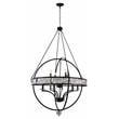 CWI Lighting Arkansas 12 Light Traditional Metal Chandelier in Black