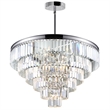 CWI Lighting Weiss 5 Light Down Transitional Metal Mini Chandelier in Chrome