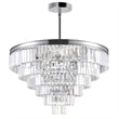 CWI Lighting Weiss 5 Light Down Transitional Metal Mini Chandelier in Chrome