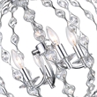 CWI Lighting Esia 4 Light Traditional Metal Chandelier in Chrome