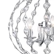 CWI Lighting Esia 4 Light Traditional Metal Chandelier in Chrome
