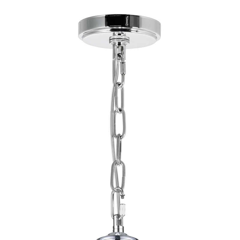 CWI Lighting Esia 4 Light Traditional Metal Chandelier in Chrome