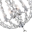 CWI Lighting Esia 8 Light Traditional Metal Chandelier in Chrome