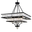CWI Lighting Shalia 8 Light Traditional Metal Chandelier in Black