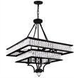 CWI Lighting Shalia 8 Light Traditional Metal Chandelier in Black