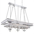 CWI Lighting Shalia 20 Light Traditional Metal Island Chandelier in Chrome