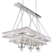 CWI Lighting Shalia 20 Light Traditional Metal Island Chandelier in Chrome