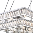CWI Lighting Shalia 20 Light Traditional Metal Island Chandelier in Chrome