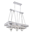 CWI Lighting Shalia 20 Light Traditional Metal Island Chandelier in Chrome
