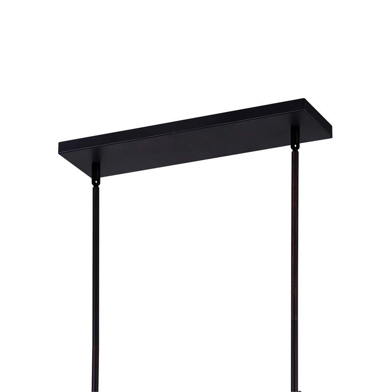 CWI Lighting Assunta 4 Light Contemporary Metal Chandelier in Black