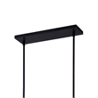 CWI Lighting Assunta 4 Light Contemporary Metal Chandelier in Black
