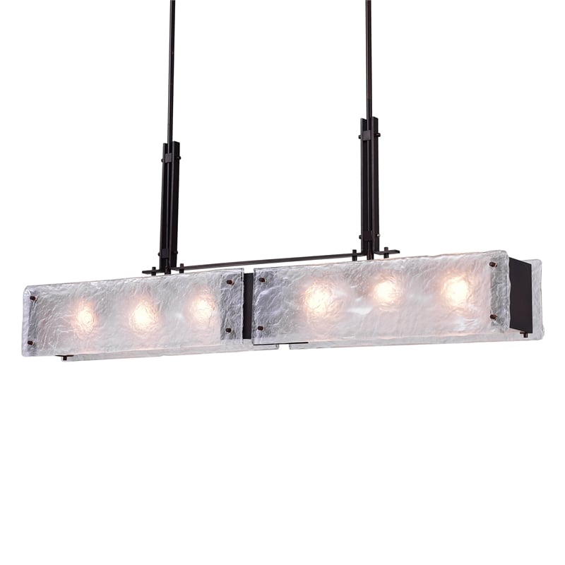 CWI Lighting Assunta 6 Light Contemporary Metal Chandelier in Black