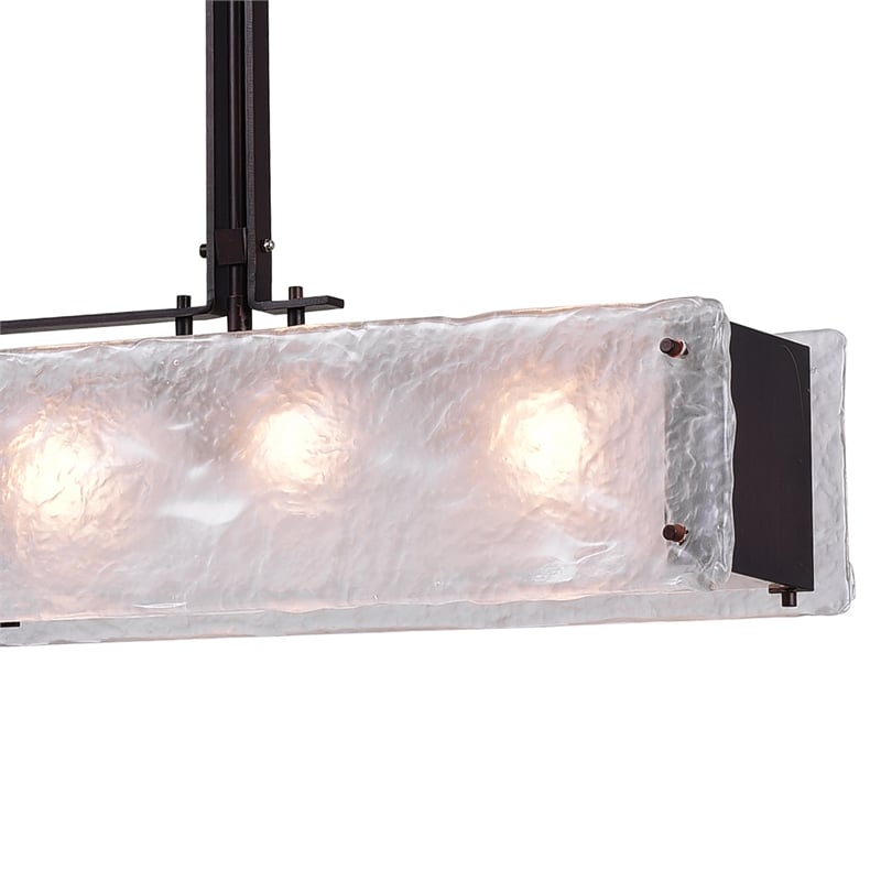 CWI Lighting Assunta 6 Light Contemporary Metal Chandelier in Black