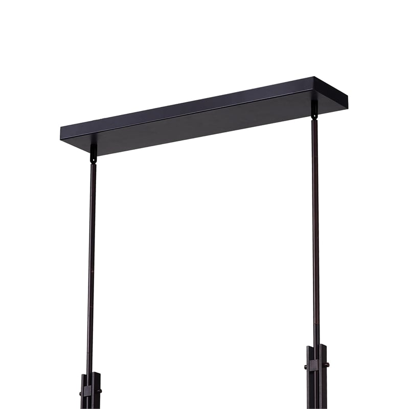 CWI Lighting Assunta 6 Light Contemporary Metal Chandelier in Black