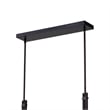 CWI Lighting Assunta 6 Light Contemporary Metal Chandelier in Black