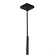 CWI Lighting Assunta 1 Light Contemporary Metal Pendant in Black