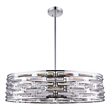 CWI Lighting Petia 8 Light Drum Shade Metal Island Light in Chrome