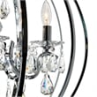 CWI Lighting Abia 5 Light Up Contemporary Metal Chandelier in Chrome