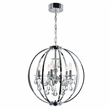 CWI Lighting Abia 5 Light Up Contemporary Metal Chandelier in Chrome