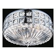 CWI Lighting Bloome 4 Light Contemporary Metal Bowl Flush Mount in Chrome
