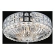 CWI Lighting Bloome 6 Light Contemporary Metal Bowl Flush Mount in Chrome
