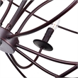 CWI Lighting Arza 8 Light Up Farmhouse Metal Chandelier in Brown