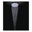 CWI Lighting Rain Drop16 Light Metal Indoor Flush Mount in Chrome