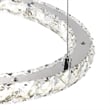 CWI Lighting Ring Transitional Metal LED Chandelier in Chrome