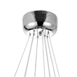 CWI Lighting Ring Transitional Metal LED Chandelier in Chrome