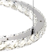 CWI Lighting Ring 1 Light Integrated LED Metal Chandelier in Chrome
