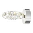 CWI Lighting Ring Transitional Metal LED Wall Sconce in Chrome
