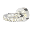 CWI Lighting Ring Transitional Metal LED Wall Sconce in Chrome